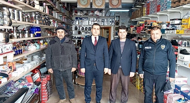 Kaymakam Böçkün’den esnaf ziyareti