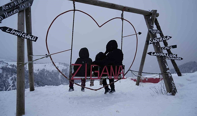 Zigana Dağı sömestr tatiliyle birlikte ziyaretçi akınına uğradı