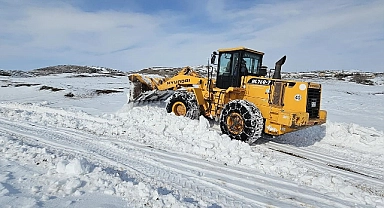 Demirözü ve Aydıntepe'de kar temizliği