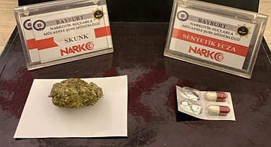 Skunk ve sentetik ecza maddesi yakalandı