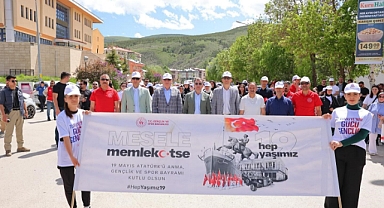 Bayburt’ta ‘Gençlik Yürüyüşü’ düzenlendi