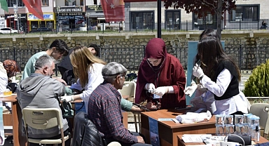 vatandaşların tansiyonu ölçüldü