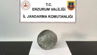 Piknikte bulduğu Bizans dönemi  bronz diski jandarmaya teslim etti
