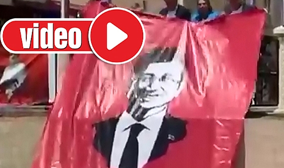 Erzincan Köprüsü'ne İmamoğlu pankartı asıldı