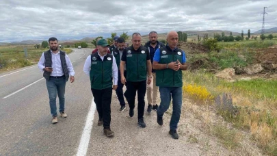Bayburt Kırklartepe Barajı’nda devam eden çalışmalar incelendi