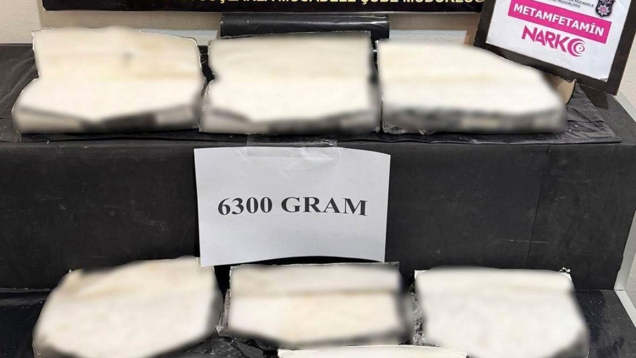 Erzincan’da 6 kilo 300 gram metamfetamin ele geçirildi