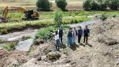 Arazi toplulaştırma çalışmaları yerinde incelendi