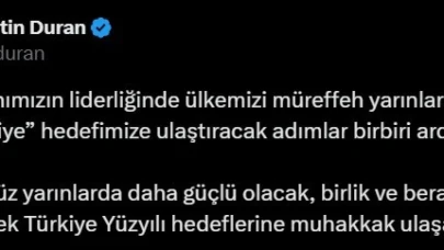 İletişim Başkanı Duran: "Türkiye, terörsüz yarınlarda daha güçlü olacak, birlik ve beraberliğini kuvvetlendirerek Türkiye Yüzyılı hedeflerine muhakkak ulaşacaktır"