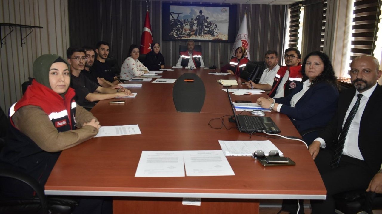 Tarım personeli bilgilendirildi