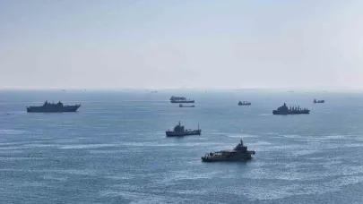 AKINCI TİHA’nın İDEF provası havadan görüntülendi
