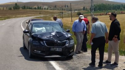 Oruçbeyli köyü yakınlarında trafik kazası!