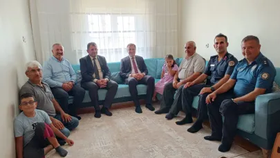Kaymakam Bayram ziyaretlerine Şehit aileleri ile başladı