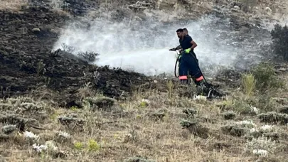 Çamdere'de korkutan yangın!