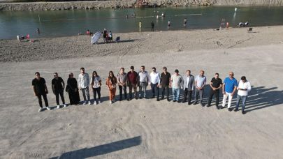 Kopuz Köprüsü Yüzme alanında drone eğitimi