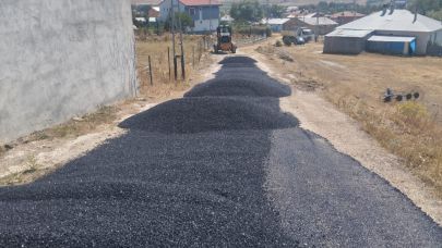 Gökçedere’de asfalt mesaisi sürüyor