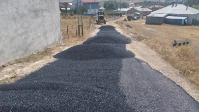 Gökçedere’de asfalt mesaisi sürüyor