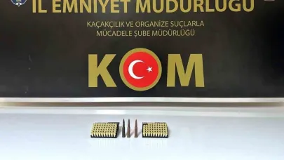 Erzincan’da 101 adet mermi ele geçirildi