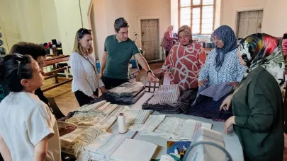 Gazenne kumaşı kadınların elinde yeniden hayat buluyor