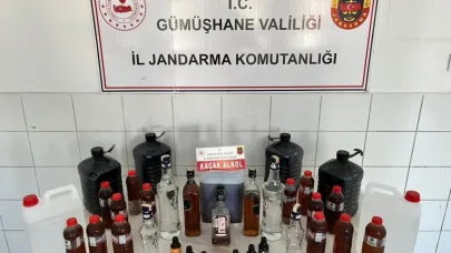 Gümüşhane’de sahte alkol operasyonu