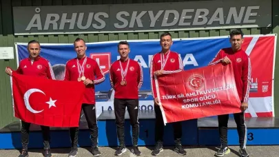 TSK Spor Gücü Erkek Tüfek Atış Takımı’ndan 300 metre Ateşli Silahlar Tüfek branşında Avrupa 3’üncülüğü