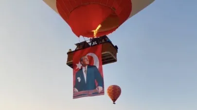 Şehit aileleri 30 Ağustos’u Pamukkale semalarında kutladı