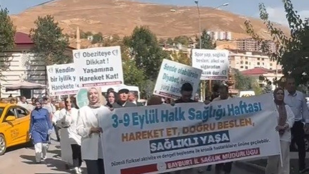 Halk Sağlığı Haftası kapsamında yürüyüş düzenlendi