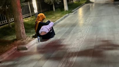 Bebekli dilenciler engellenemiyor!