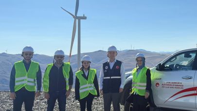 Bayburt'ta rüzgar enerji santrali ve asfalt tesisine denetim