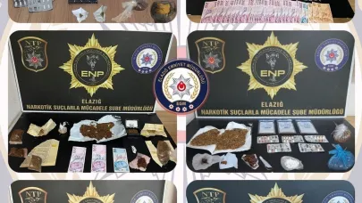 Elazığ’da uyuşturucuya geçit yok: 16 tutuklama