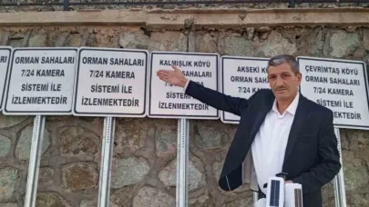 Elazığ’da alkışlanacak hareket: Muhtar ormanlık alanlara kamera sistemi taktırdı