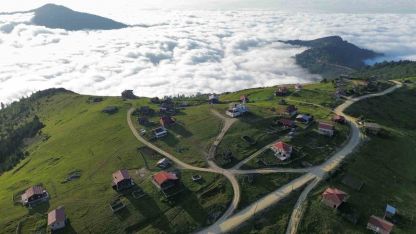 Büyük Harman Yaylası’ndan sis denizi manzaraları