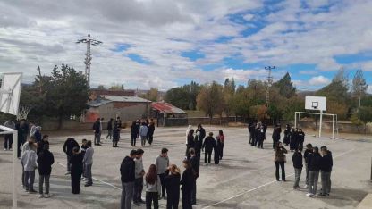 Aydıntepe’deki tüm okullarda tahliye tatbikatı yapıldı