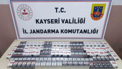 Durdurulan TIR’da 320 paket kaçak sigara ele geçirildi