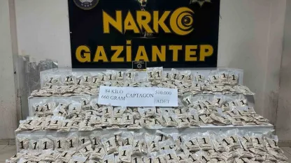 Gaziantep’te 510 bin adet uyuşturucu hap ele geçirildi: 1 şahıs tutuklandı