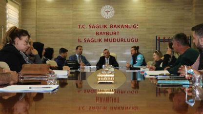 Bayburt Afet Sağlık Grubu saha tatbikatı öncesi bilgilendirildi