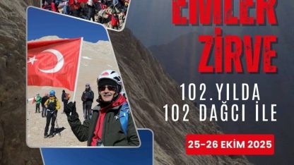 Cumhuriyetin 102. yılında 102 dağcı Emler Zirvesi’ne tırmanacak
