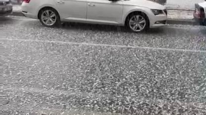 Kovancılar ilçesinde dolu yağışı  etkili oldu