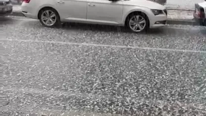 Kovancılar ilçesinde dolu yağışı  etkili oldu