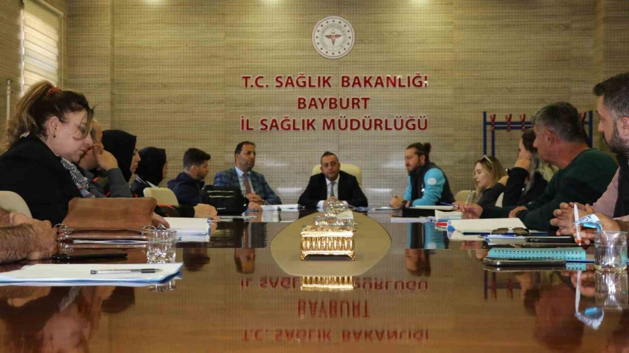 Bayburt Afet Sağlık Grubu saha tatbikatı öncesi bilgilendirildi