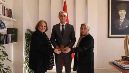 Bayburtlu kadınlardan İl Milli Eğitim Müdürü'ne ziyaret