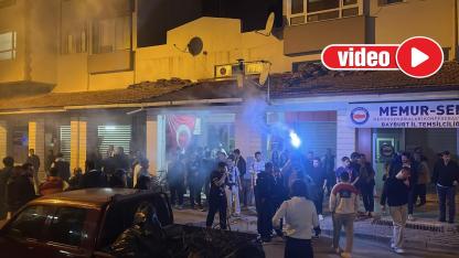 Beşiktaşlıların ilk yarı sevinci sokağa taştı