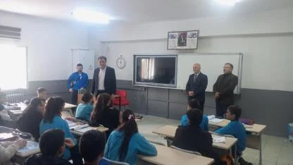 Kaymakam Bayram'dan Şehit Erdal Eraslan İ.H.O’ya ziyaret