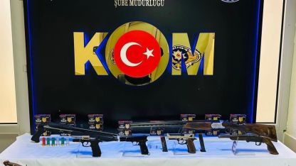 Denizli’de kaçak silah operasyonu