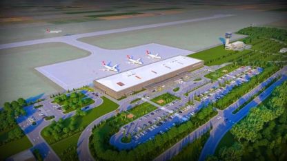 Bayburt-Gümüşhane Havalimanı’nda üstyapı çalışmaları sürüyor