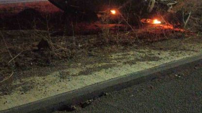 Gümüşhane’de kontrolden çıkan otomobil ters döndü: 1 yaralı