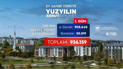 Bakan Kurum: "500 bin sosyal konut için ilk gün 936 bin 159 başvuru yapıldı"