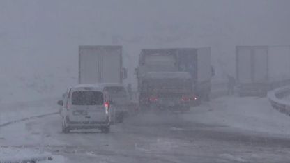 Kop Dağı beyaza büründü