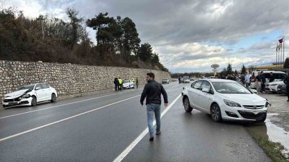 Bolu’da zincirleme kaza: 3 yaralı