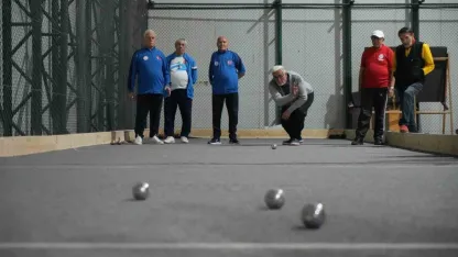 Bocce final müsabakası renkli görüntülere sahne oldu