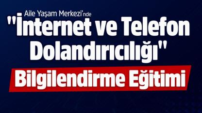 Bayburt Belediyesi dolandırıcılık eğitimi düzenleniyor